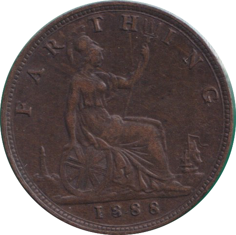 1888 FARTHING ( VF )