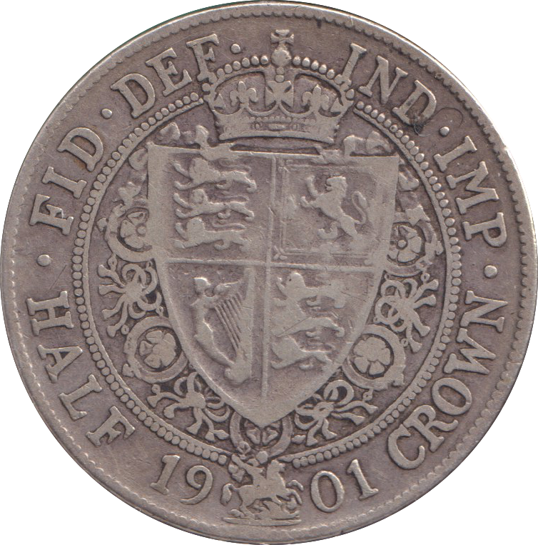 1901 HALFCROWN ( GF )