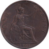 1901 PENNY ( AUNC )