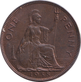 1938 PENNY ( UNC )