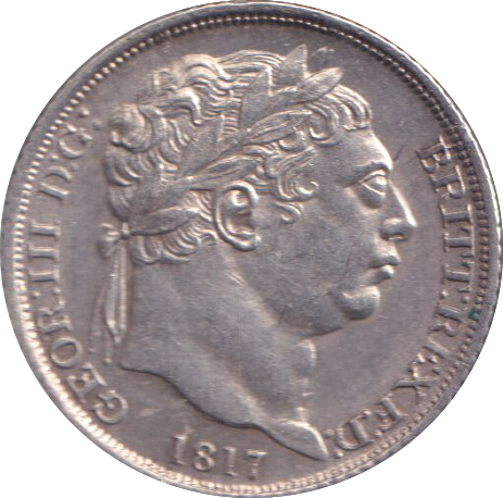1817 SIXPENCE ( AUNC )