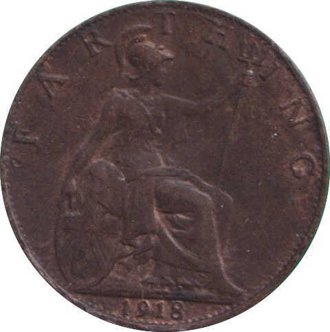 1918 FARTHING ( VF )