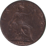 1918 FARTHING ( VF )