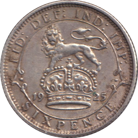 1925 SIXPENCE ( EF )