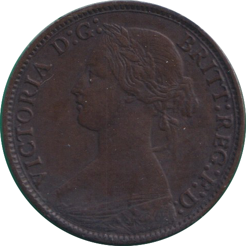 1873 FARTHING ( VF )