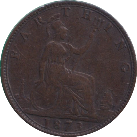 1873 FARTHING ( VF )