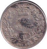 1846 SIXPENCE ( GVF )