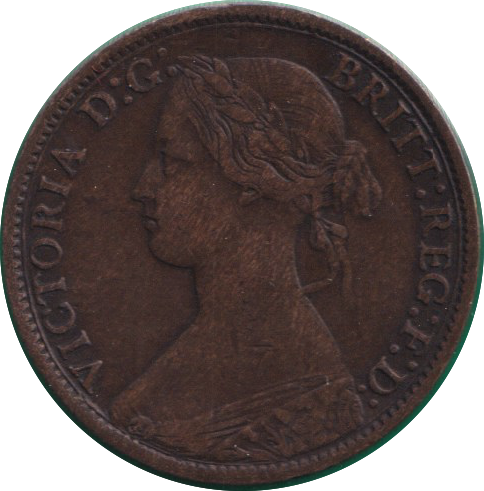 1875 FARTHING ( VF )