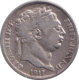 1817 SIXPENCE ( VF )