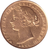 1864 GOLD SOVEREIGN AUSTRALIA