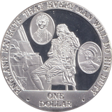 2007 SILVER PROOF ONE DOLLAR COOK ISLANDS
