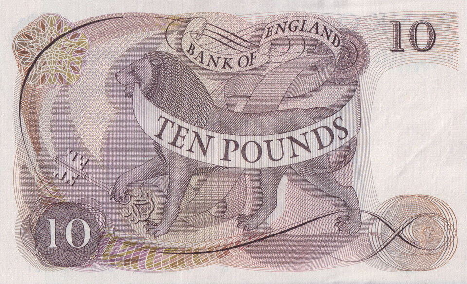 TEN POUNDS BANKNOTE PAGE REF £10-20 ( AUNC )