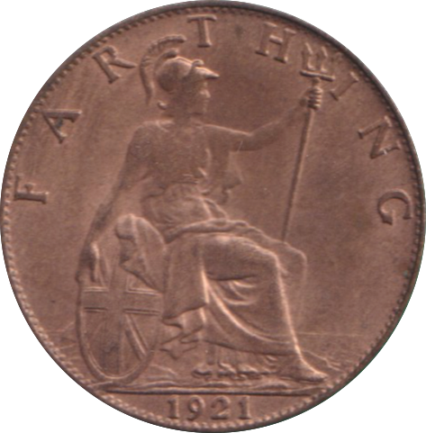 1921 FARTHING ( UNC )