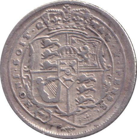 1817 SIXPENCE ( VF )