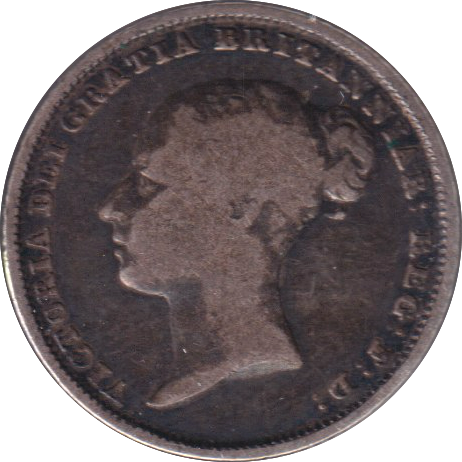 1841 SIXPENCE ( GF )
