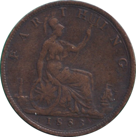 1883 FARTHING ( VF )