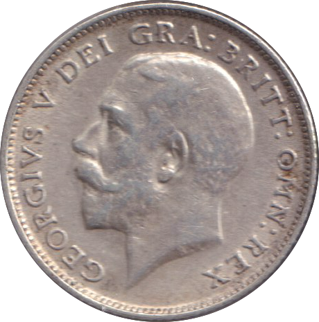 1918 SIXPENCE ( VF )