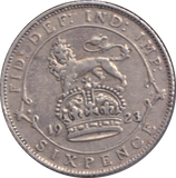 1921 SIXPENCE ( VF )