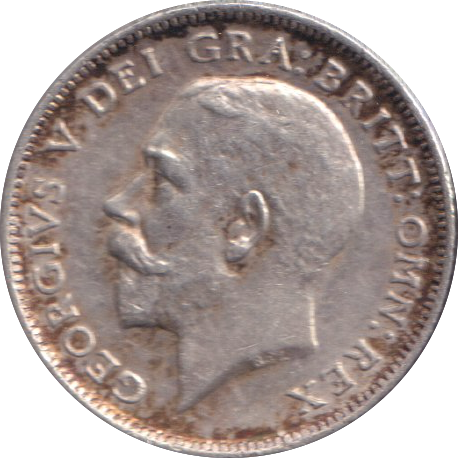 1912 SIXPENCE ( VF )