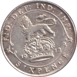1912 SIXPENCE ( VF )