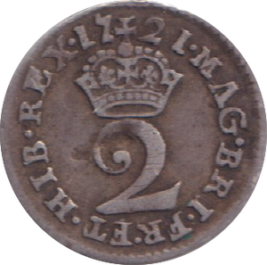 1721 MAUNDY TWOPENCE ( VF )
