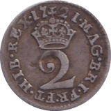 1721 MAUNDY TWOPENCE ( VF )