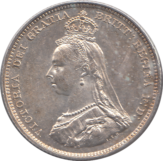 1887 SHILLING (EF)