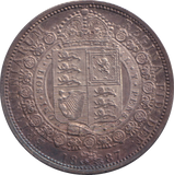 1887 HALF CROWN ( EF )