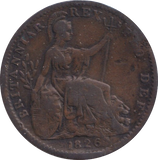 1826 FARTHING ( FINE )