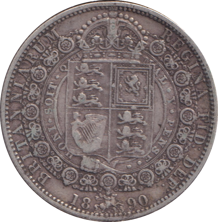 1890 HALFCROWN ( GF )