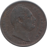 1831 FARTHING ( VF )