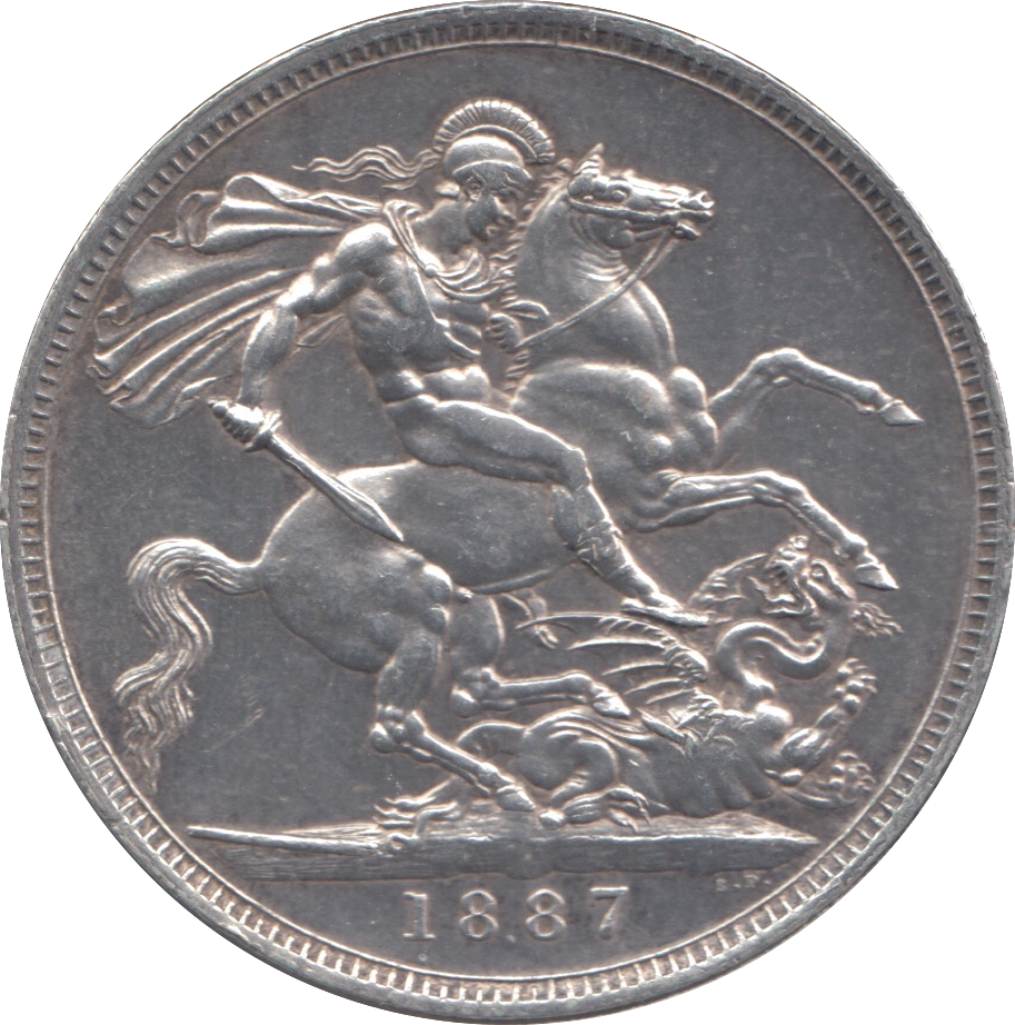 1887 CROWN ( AUNC )