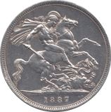 1887 CROWN ( AUNC )