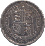 1887 SIX PENCE ( VF )