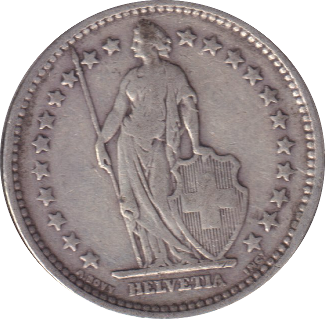 1906 2 FRANC SWITZERLAND