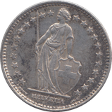 1937 SILVER SWITZERLAND 2 FRANC
