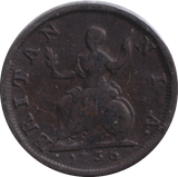 1736 FARTHING ( VF )