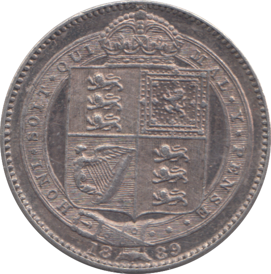 1889 SHILLING ( GVF )