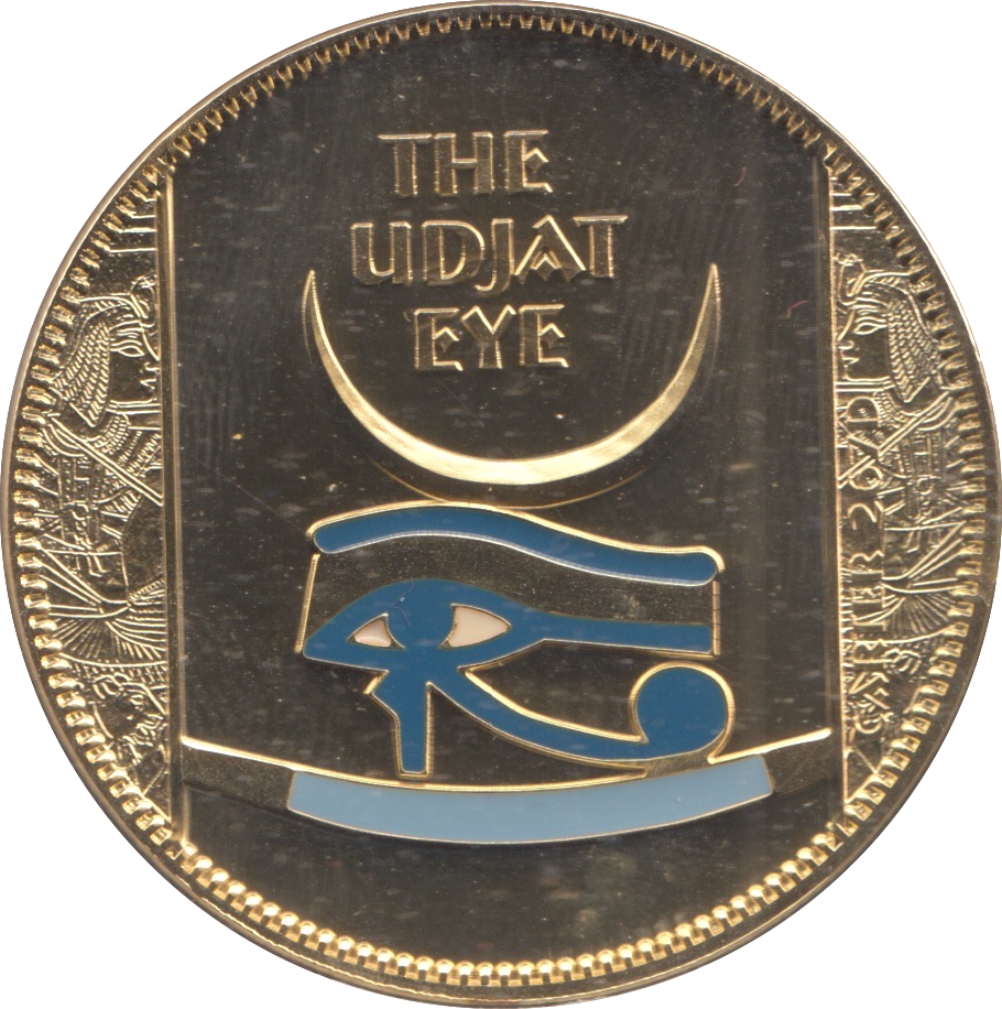2007 SILVER PROOF GOLD PLATED THE TREASURES OF TUTANKHAMUN MEDALLION