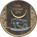 2007 SILVER PROOF GOLD PLATED THE TREASURES OF TUTANKHAMUN MEDALLION