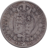 1891 HALFCROWN ( FINE )