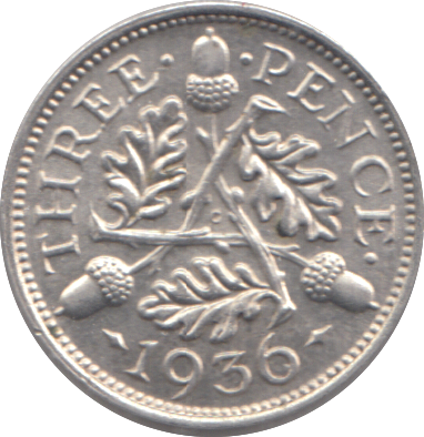 1936 THREEPENCE ( AUNC )