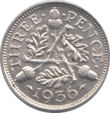 1936 THREEPENCE ( AUNC )