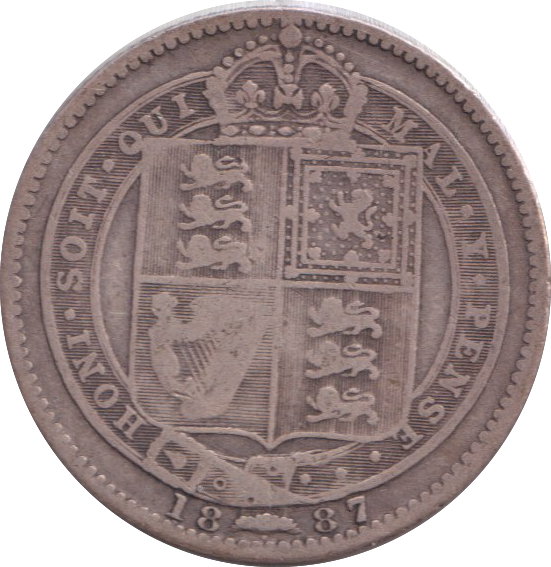 1887 SHILLING ( FINE )