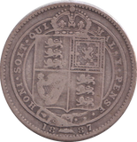 1887 SHILLING ( FINE )