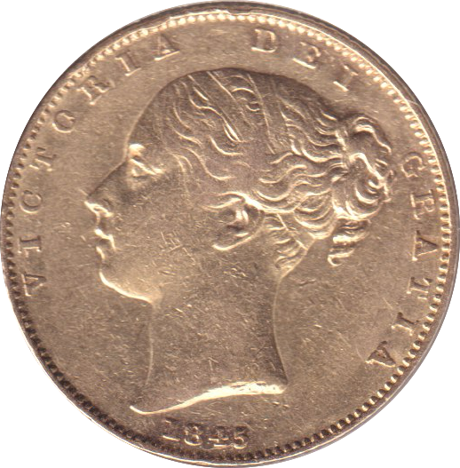 1845 GOLD SOVEREIGN ( GVF )