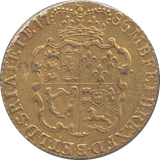 1786 GOLD ONE GUINEA ( EF )