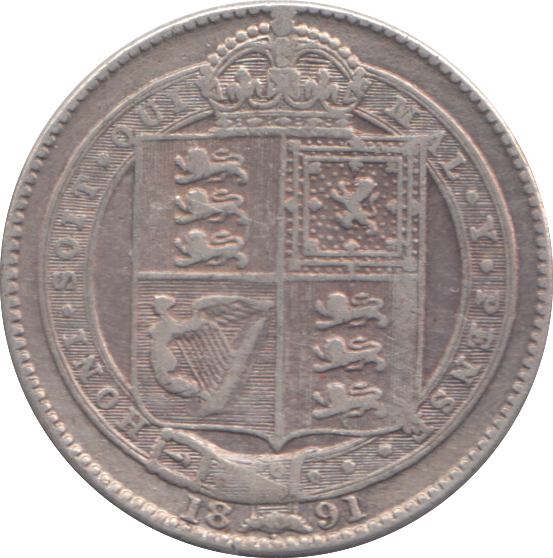 1891 SHILLING ( GF )