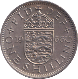 1966 ENGLISH SHILLING ( UNC )