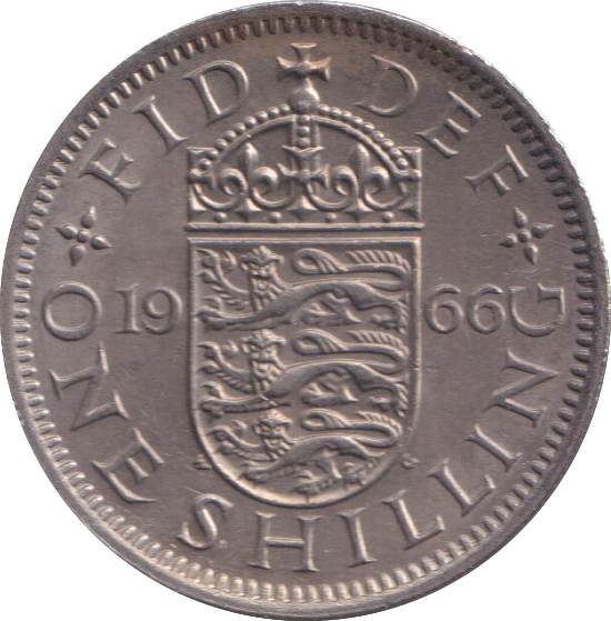 1966 ENGLISH SHILLING ( UNC )